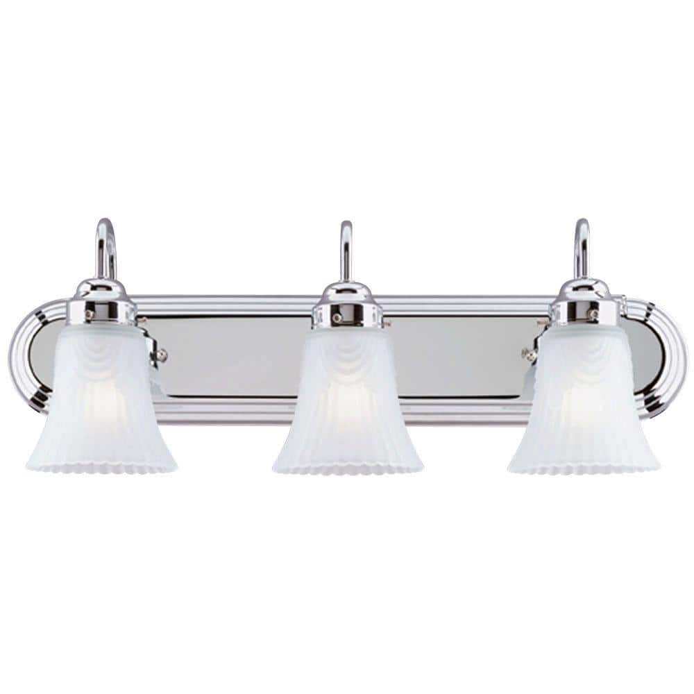 Westinghouse 24" Chrome Glass 3-Light Wall Sconce