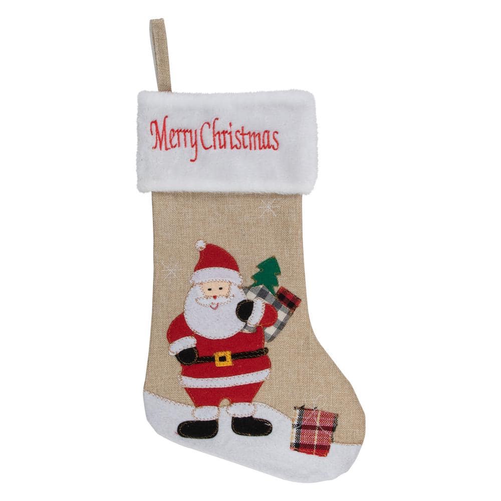 19 in. Beige Fabric Christmas Stocking price history on PriceWatchPro