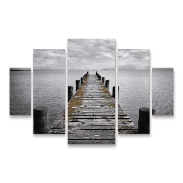 Trademark Fine Art SD Smart Destination 5-Piece Panel Set Unframed Photography Wall Art 40 in. x 58 in.