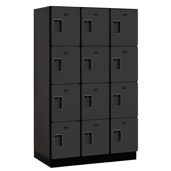 Salsbury Industries Compartment Shelf for 12 by 21-Inch Designer Wood Locker Black