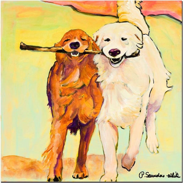 Trademark Fine Art 24 in. x 24 in. "Stick with Me" Canvas Art