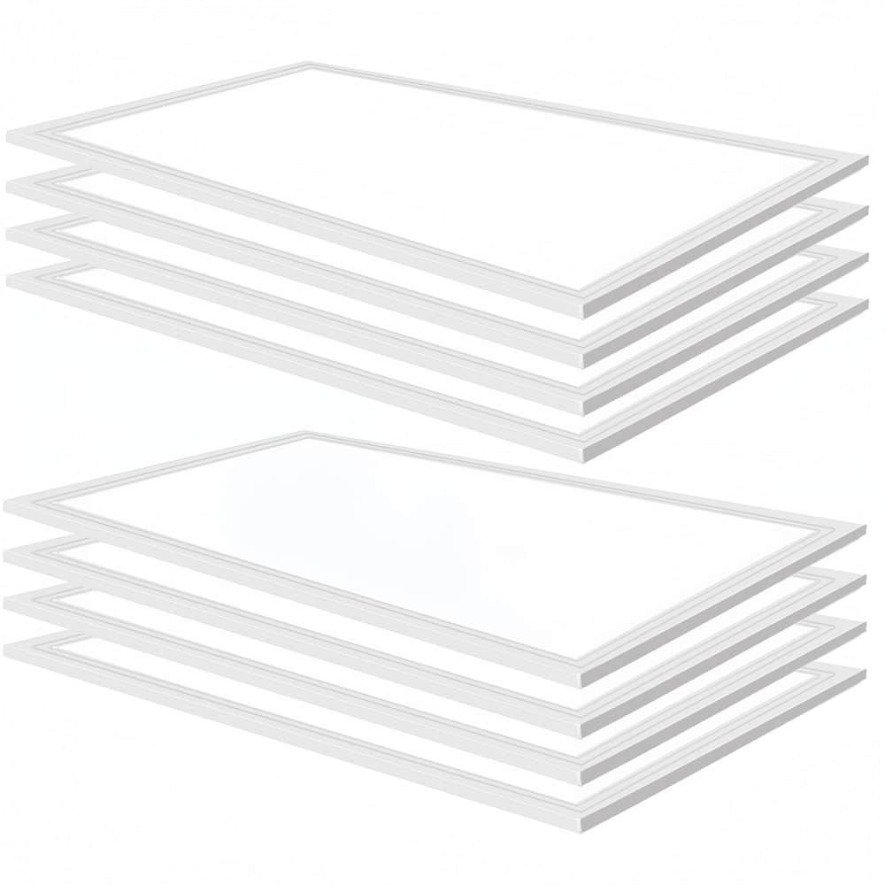 2 ft. x 4 Ft. 7800LM Ultra Slim Recessed Edge-Lit Troffer Light for Home Office 5000K Integrated LED Panel Light 6-Pack price history on PriceWatchPro