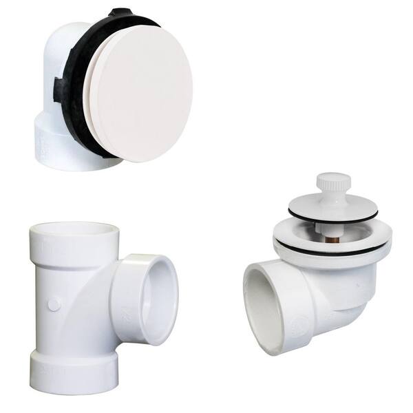 Illusionary Overflow, Sch. 40 PVC Plumbers Pack with Lift and Turn