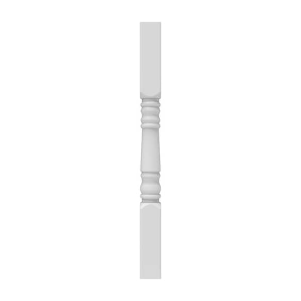 Barrette Outdoor Living 4 in. x 48 in. White Newel Turned Post Sleeve
