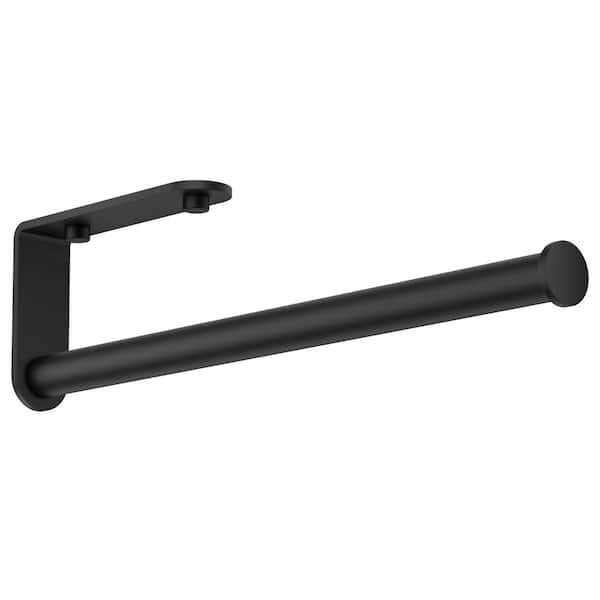 Wall Mount Kitchen Paper Towel Holder Bulk-Self-Adhesive Under Cabinet In Matte Black