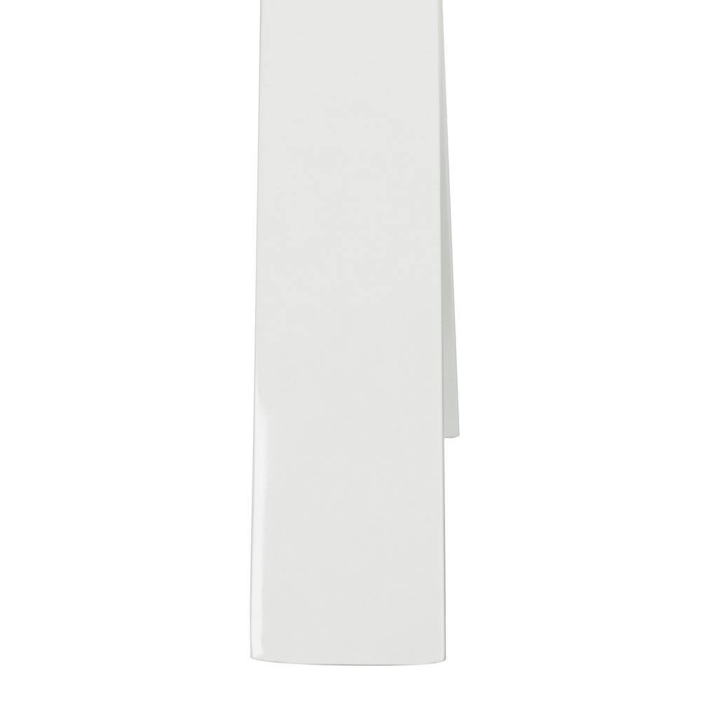 White Lacquer One Drawer Vanity Desk