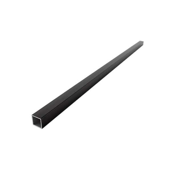 Deckorators 26 in. x .75 in. Satin Black Aluminum Square-Shaped Estate Baluster (100-Pack)