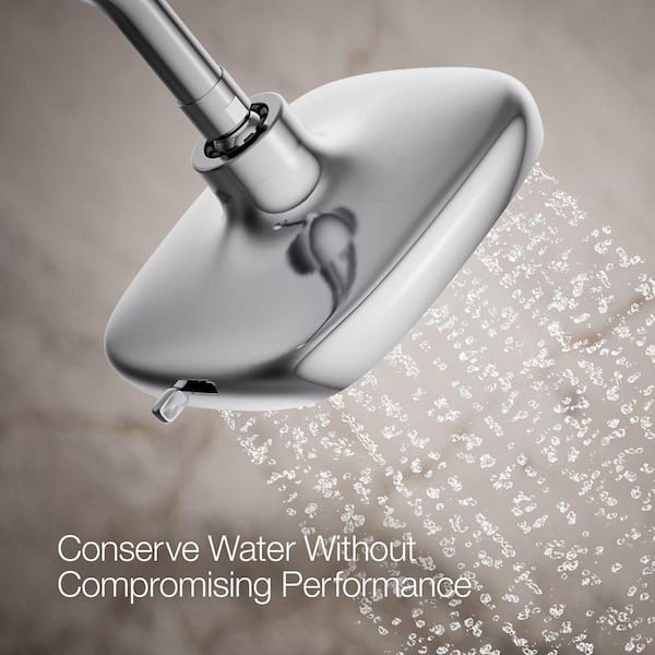KOHLER Fordra 3-Spray Patterns 6.817 in. Wall Mount Fixed