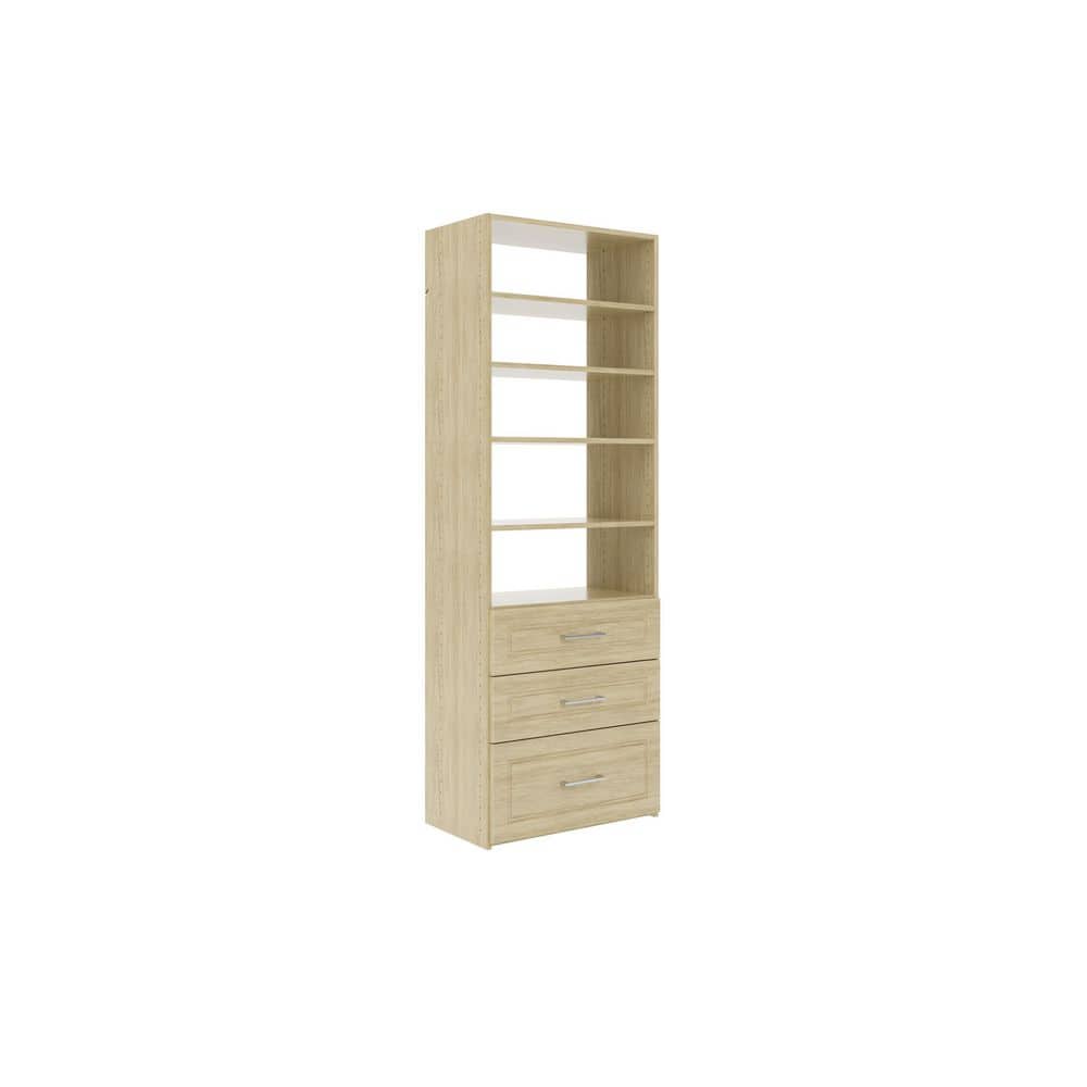 Modern Raised Premier 25 in. W Harvest Grain Wood Closet System price history on PriceWatchPro