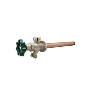 1/2 in. x 8 in. Brass MPT x SWT Heavy-Duty Frost Free Anti-Siphon Outdoor Wall Hydrant