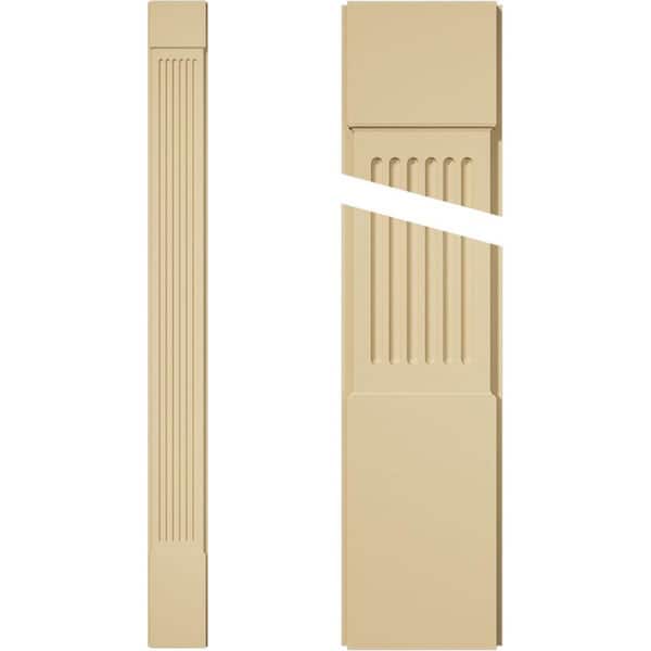 Ekena Millwork 2 in. D x 10 in. W x 108 in. L Primed Polyurethane Pilaster 1- Pack