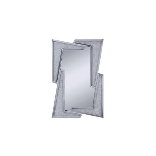 HomeRoots 31 in. W x 47 in. H Composite Silver Standing Mirror