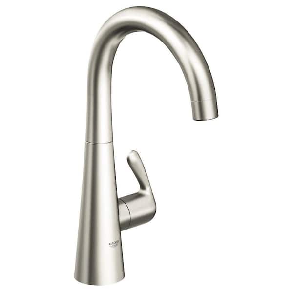 GROHE LadyLux 3 Single-Handle Bar Faucet in SuperSteel Infinity Finish