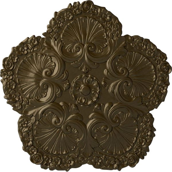 Ekena Millwork 25-5/8" x 1" Shell Urethane Ceiling, Brass