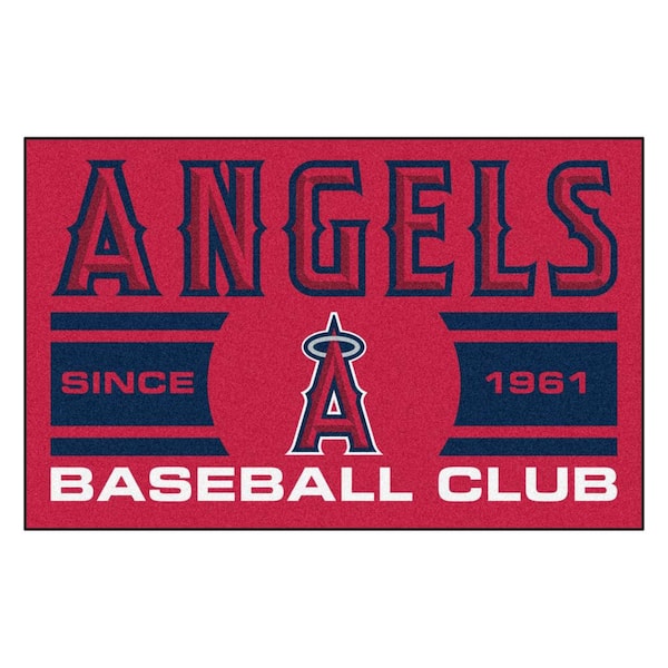 FANMATS Los Angeles Angels Baseball Red 2 ft. x 2 ft. Round Area