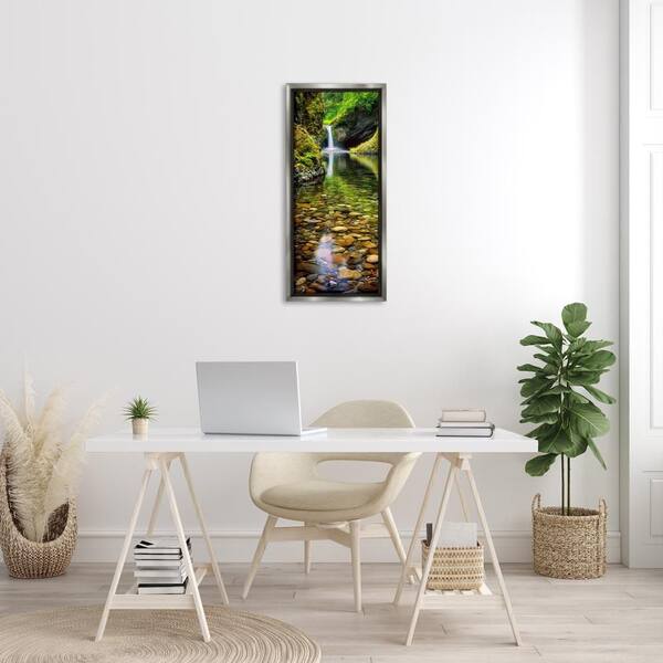 瀑布圖 Stupell Industries Clear Stream Waterfall Photography by