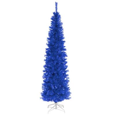 6 ft. Blue Tinsel Artificial Christmas Tree