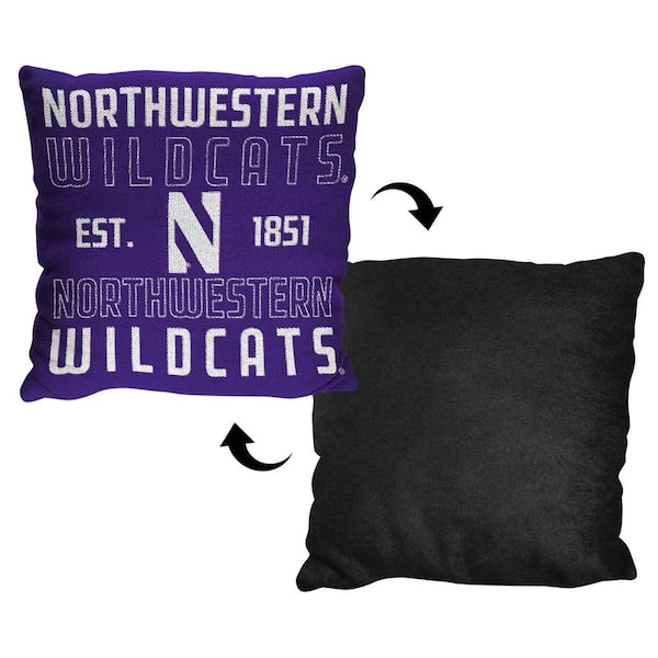 THE NORTHWEST GROUP NCAA Northwestern Multi-Color Stacked Pillow