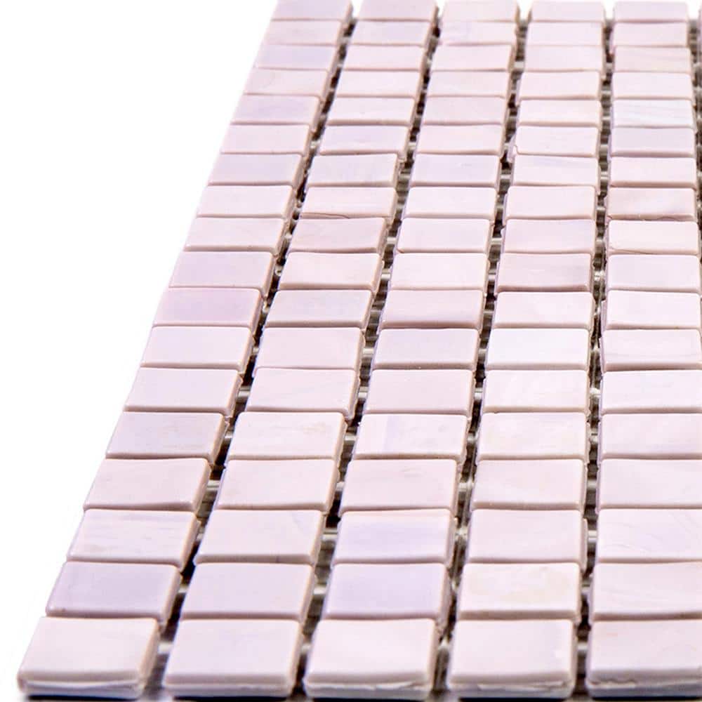 Lavender Iridescent Glass Mosaic Wall and Floor Tile