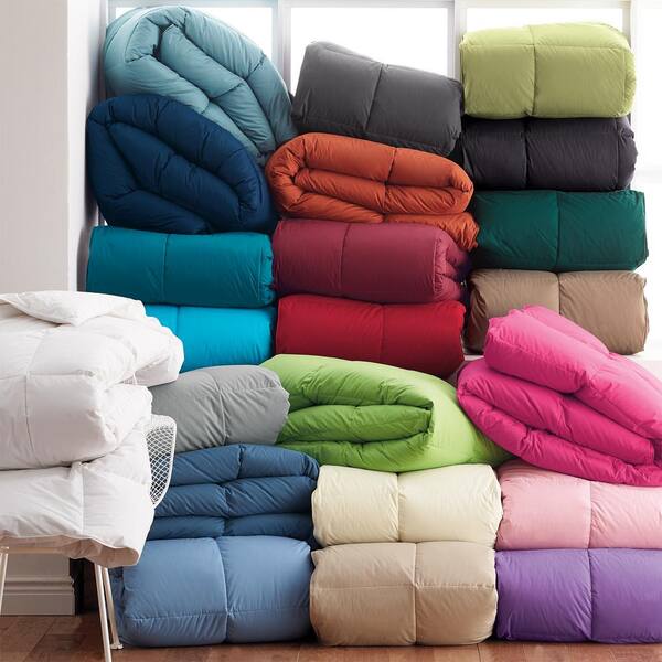 The Company Store LaCrosse Ultra Warmth Porcelain Blue Full Down Comforter 11005B F PORBLUE