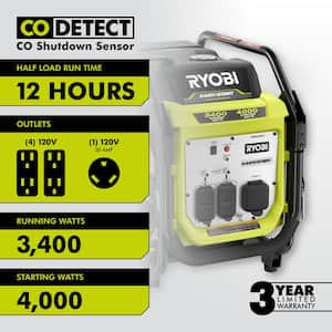 RYOBI 2,300-Watt Recoil Start Bluetooth Super Quiet Gasoline Powered  Digital Inverter Generator with CO Shutdown Sensor RYi2322 - The Home Depot