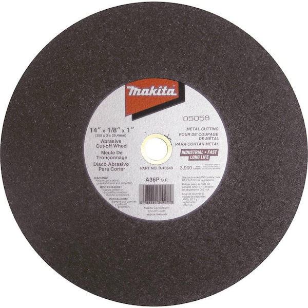 14 in. x 1 in. x 1/8 in. Abrasive Cut-Off Wheel (5-Pack)