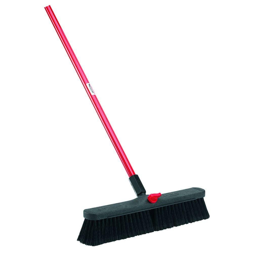 UPC 071736008004 product image for 18 in. Smooth Surface Push Broom with Steel Handle | upcitemdb.com
