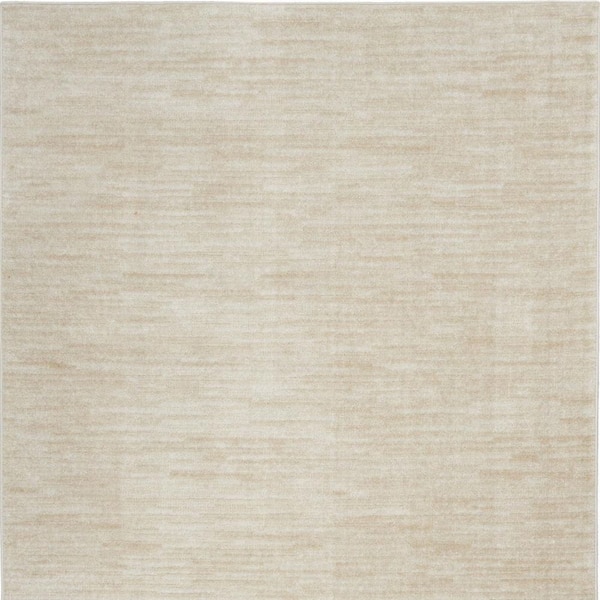 Beige, Ivory 5 ft. x 7 ft. Woven Polypropylene Indoor/Outdoor Area Rug