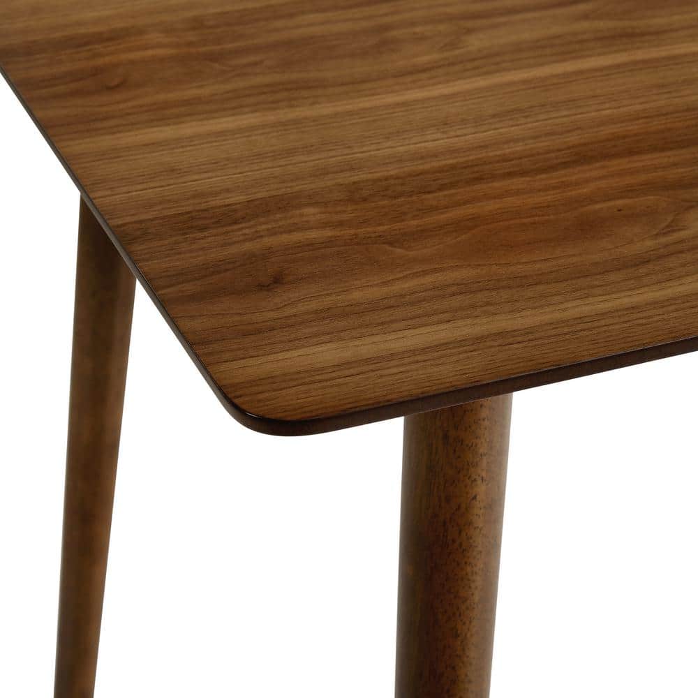 Westmont Walnut Wood Rectangular Dining Table, 59 Inch