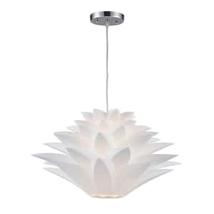 Inshes 1-Light White Mini Pendant Lamp