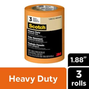 Scotch 1.88 in. x 60.1 yds. Heavy Duty Masking Tape (3-Rolls/Pack)