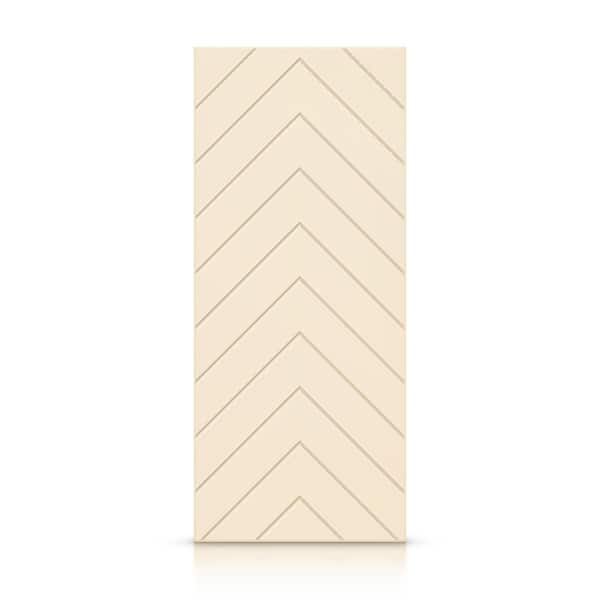 CALHOME 30 in. x 96 in. Hollow Core Beige Painted Composite MDF Interior Door Slab