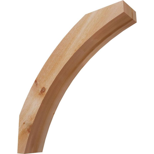 Ekena Millwork 6"W x 30"D x 30"H Thorton Rough Sawn Knee Brace, Western Red Cedar