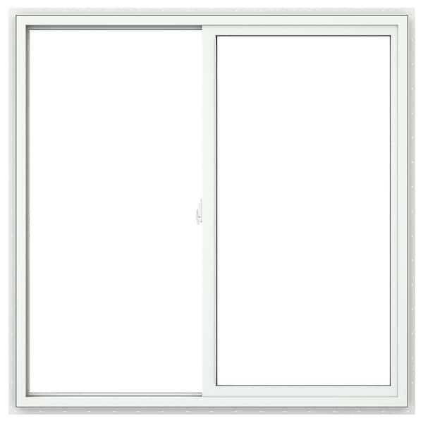 JELD-WEN V-2500 48 in. x 48 in. White Vinyl Nailfin Sliding Window