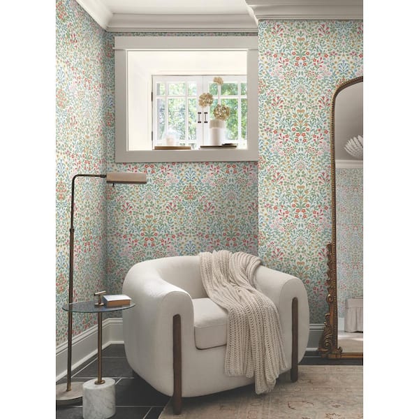 Garden White And Multicolor Terrace Wallpaper