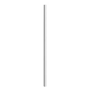 2 in. x 2 in. x 54 in. White Steel Fence Post