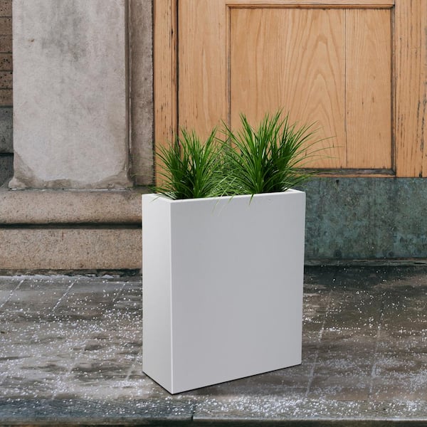 Bilot Large Outdoor Tall Planter - 20 Inch Indoor Tree Planter, Plant Pot  Flower Pot Containers, White, Honeycomb 