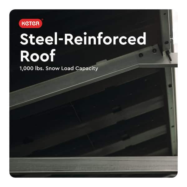 Keter Signature Stronghold 10 ft. W x 8 ft. D Resin Shed with