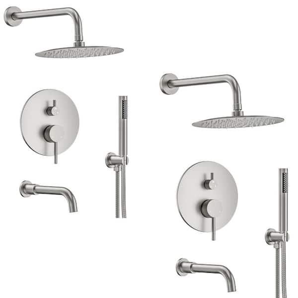 Croma 220 2-Handle 1-Spray Tub and Shower Faucet with Tub Spout in Brushed Nickel (Valve Included) Croma 220 2-Handle 1-Spray Tub and Shower Faucet with Tub Spout in Brushed Nickel (Valve Included)