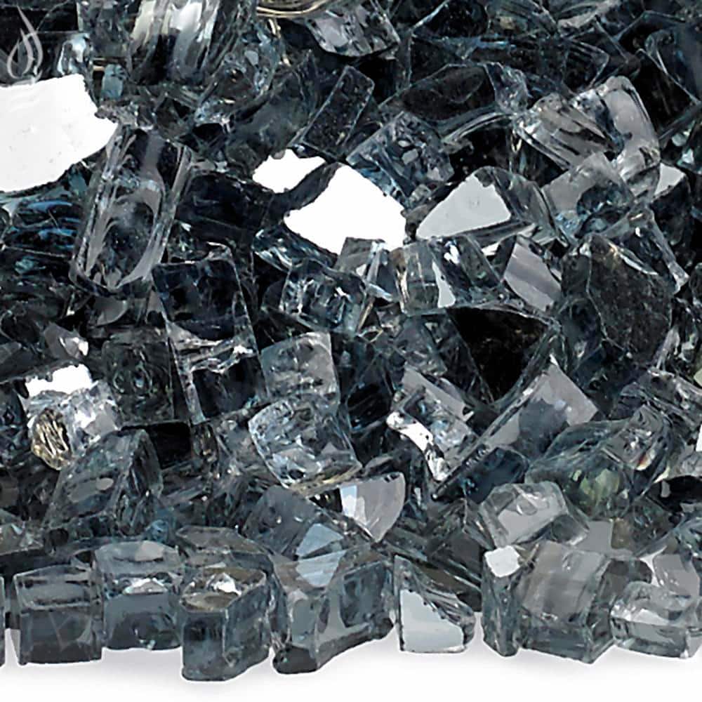 1/4 in. Gray Reflective Fire Glass 10 lbs. Bag