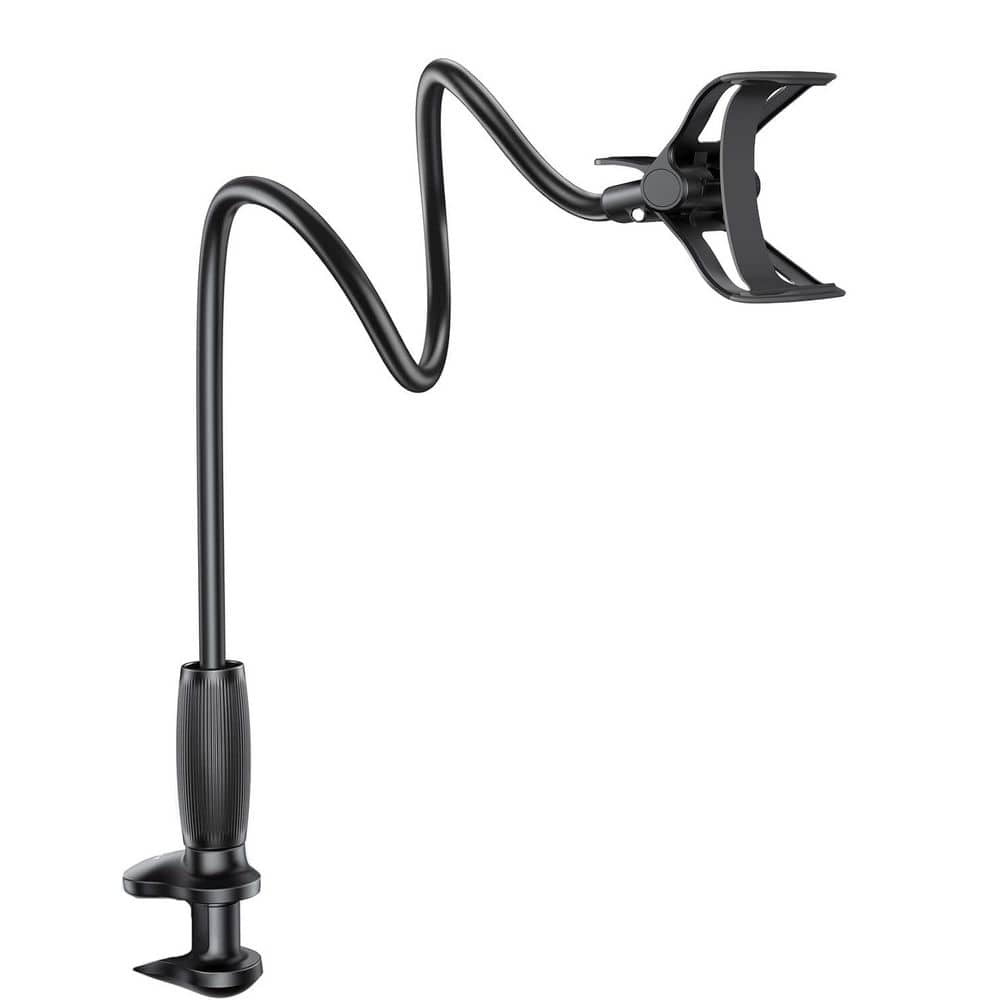 Gooseneck Phone Holder with Upgraded Stable Clip for Desk Headboard Flexible Arm Stand Overhead Clamp for All 4-7 Device price history on PriceWatchPro