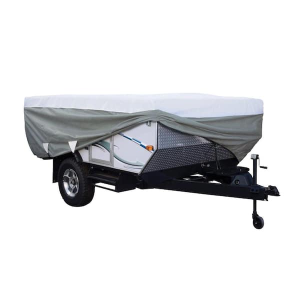 Gray, Polyproplyene Budge Folding Camper RV Covers Fits Folding Campers 8 to 10 Long 
