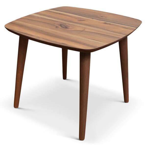 Ashcroft Furniture Co Karlee 19.7 in. Walnut Square Solid