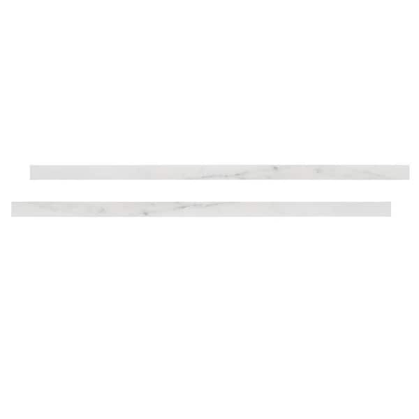 STRETTA Laminate Endcap Kit in Matte Alabaster Slate with Eased Edge