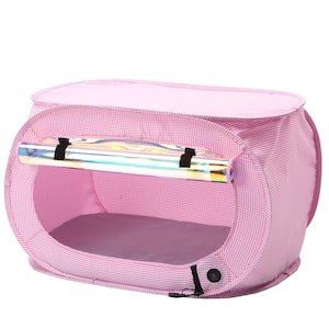 Pink Enterlude Electronic Heating Lightweight and Collapsible Pet Tent