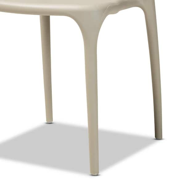 7279 Aluminum Frame with Wood Grain Finish Stackable Chair, Cushion color:  Light Beige – H&D Restaurant Supply, INC