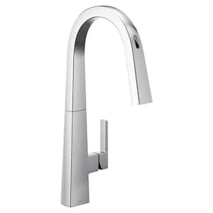 Nio Single-Handle Smart Touchless Pull Down Sprayer Kitchen Faucet with Voice Control and Power Clean in Chrome