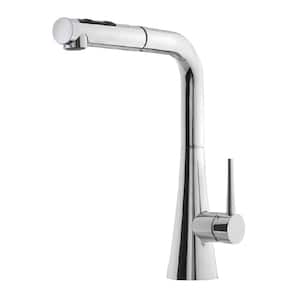 Soma Single-Handle Pull Out Sprayer Kitchen Faucet with CeraDox Technology in Polished Chrome