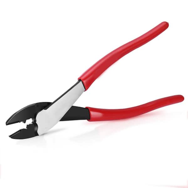 9.5 in. Wire Crimper and Cutter with Comfort Grip, Rust Protection, CR-V Steel for Electrical Terminals