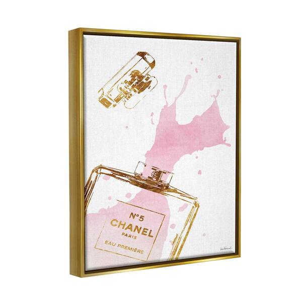 Canvas Wall Art Glam Perfume Chanel Pictures Wall Decor Pink